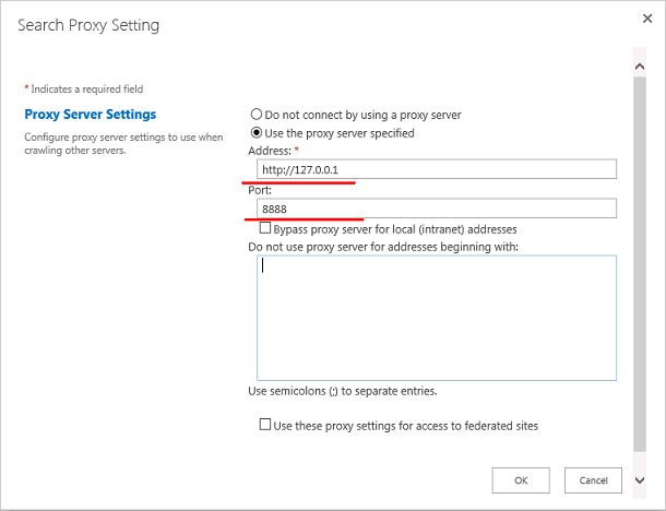 SharePoint 2013 Search Proxy Settings